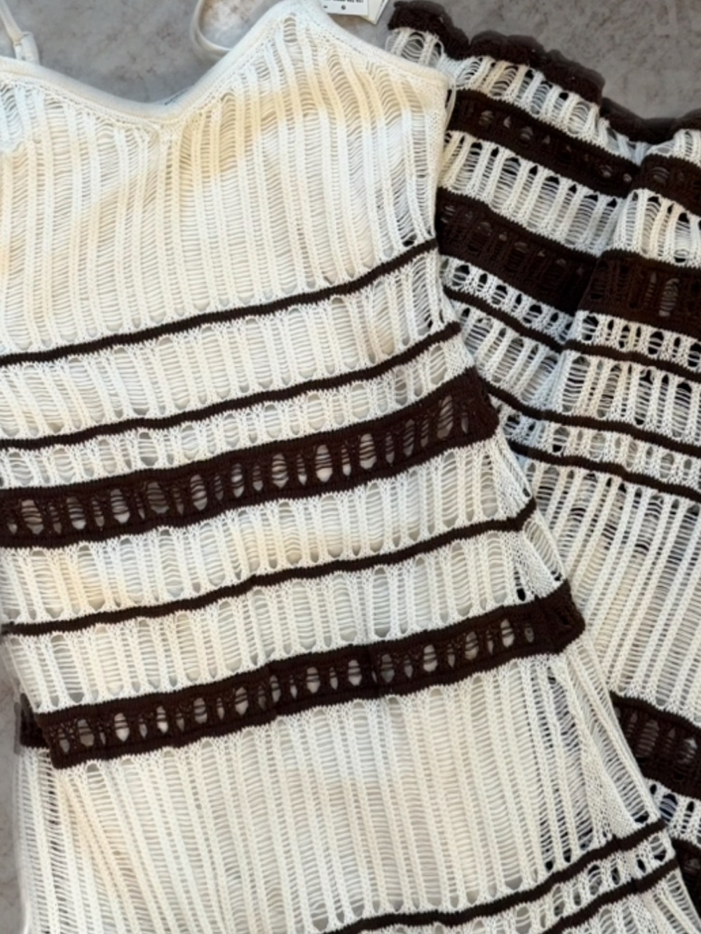 Abercrombie & Fitch Crochet Style Maxi Dress Medium Tall NWT - Picture 4 of 5